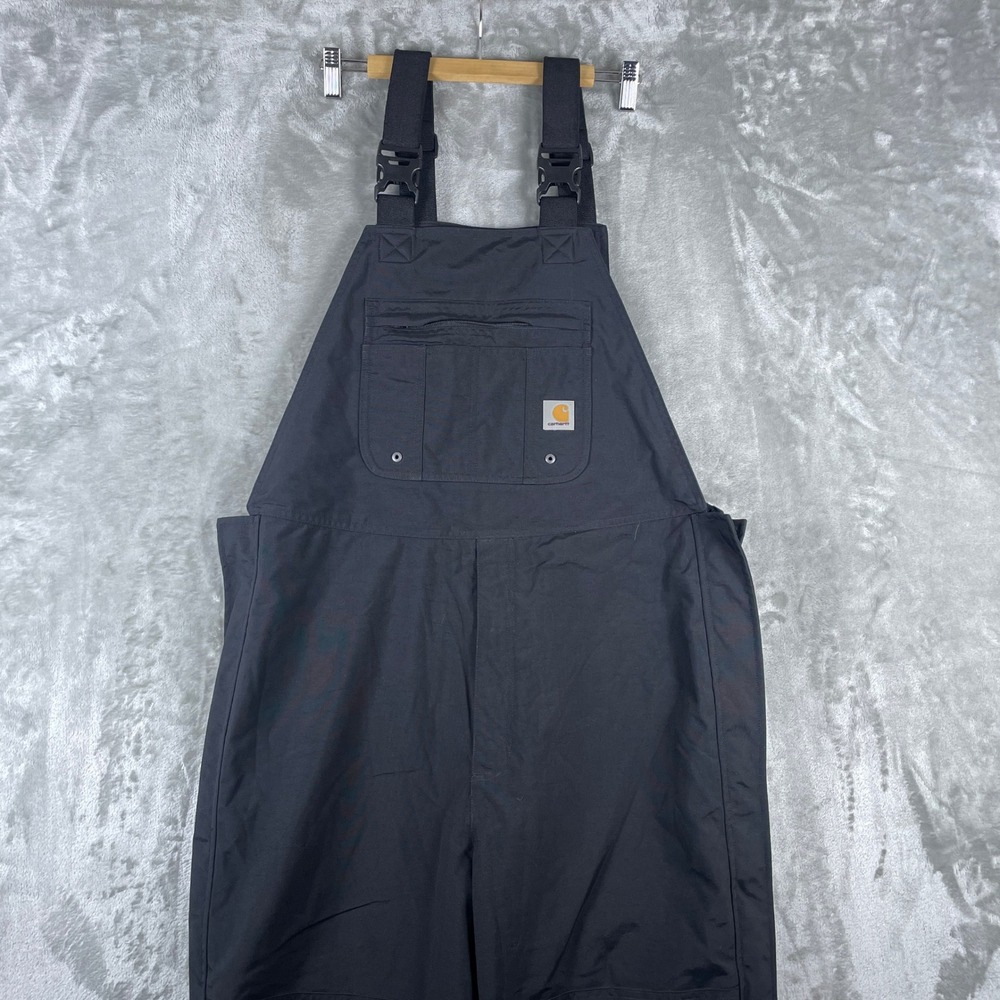 Carhartt Shoreline Bib Overalls Mens Medium Storm Defender Waterproof 100735